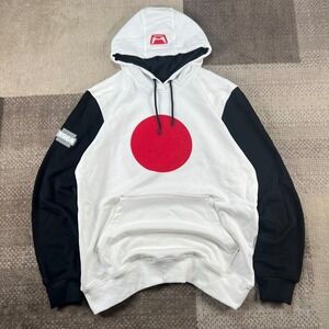 Honda Vintage Culture‎ Patrick Calello Mens Large White Black Hoodie Embroidered